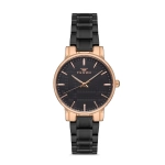 Ferro Black Steel Cord Womens Wristwatch F21184A-R