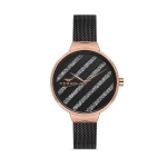Ferro Black Wicker Cord Womens Wristwatch F21153C-R