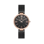 Ferro Black Wicker Cord Womens Wristwatch F21155C-R