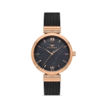 Ferro Black Wicker Kordon Womens Wristwatch F21209C-R