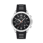 Ferro Black Silicone Band Mens Wristwatch FM31362D-J2