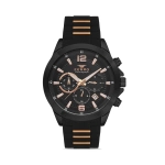 Ferro Black Silicone band Mens Wristwatch FM31362D-R