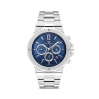 Ferro Gümüş Çelik Kordon Erkek Kol Saati FM43020A-A3 Tüm Fonksiyonlar Aktif 3 ATM Su Geçirmez