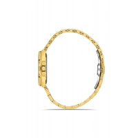 Ferro Sarı Çelik Kordon Kadın Kol Saati FL43007A-B4 3ATM Su Geçirmez 2 Yıl Garantili HediyePaketli