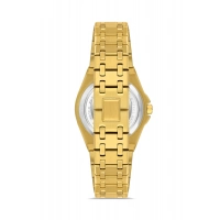 Ferro Sarı Çelik Kordon Kadın Kol Saati FL43007A-B4 3ATM Su Geçirmez 2 Yıl Garantili HediyePaketli