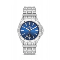 Ferro Gümüş Çelik Kordon Erkek Kol Saati FM43017A-A3 Tüm Fonksiyonlar Aktif 3 ATM Su Geçirmez