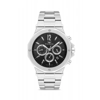 Ferro Gümüş Çelik Kordon Erkek Kol Saati FM43020A-A2 Tüm Fonksiyonlar Aktif 3 ATM Su Geçirmez