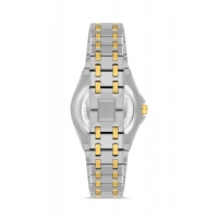 Ferro Sarı ve Gümüş Çelik Kordon Kadın Kol Saati FL43007A-D6 3ATM Su Geçirmez 2 Yıl Garantili