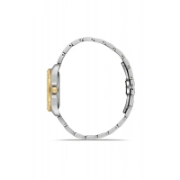 Ferro Sarı ve Gümüş Çelik Kordon Kadın Kol Saati FL43008A-D6 3ATM Su Geçirmez 2 Yıl Garantili