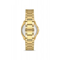 Ferro Sarı Çelik Kordon Kadın Kol Saati FL43008A-B6 3ATM Su Geçirmez 2 Yıl Garantili HediyePaketli