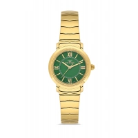 Ferro Sarı Çelik Kordon Kadın Kol Saati FL43009A-B6 3ATM Su Geçirmez 2 Yıl Garantili HediyePaketli