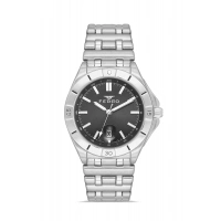 Ferro Gümüş Çelik Kordon Erkek Kol Saati FM43017A-A2 Tüm Fonksiyonlar Aktif 3 ATM Su Geçirmez