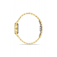 Ferro Sarı Çelik Kordon Kadın Kol Saati FL43009A-B 3ATM Su Geçirmez 2 Yıl Garantili HediyePaketli