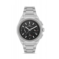 Ferro Gümüş Çelik Kordon Erkek Kol Saati FM43013A-A2 Tüm Fonksiyonlar Aktif 3 ATM Su Geçirmez