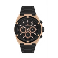 Ferro Siyah Çelik Kordon Erkek Kol Saati FM11397A-R