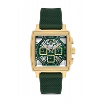 Ferro Yeşil Silikon Kordon Erkek Kol Saati FM11553DWT-ZR6 Fonksiyonları Aktif 3 ATM Su Geçirmez