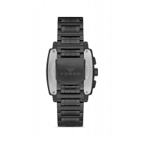 Ferro Siyah Çelik Kordon Erkek Kordl Saata FM11553AWT-G Fonksiyonları Aktif 3 ATM Su Geçirmez