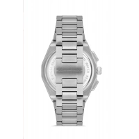 Ferro Gümüş Çelik Kordon Erkek Kol Saati FM43013A-A Tüm Fonksiyonlar Aktif 3 ATM Su Geçirmez