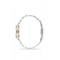 Ferro Sarı ve Gümüş Çelik Kordon Kadın Kol Saati FL43014A-D6 3ATM Su Geçirmez 2 Yıl Garantili