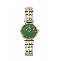 Ferro Sarı ve Gümüş Çelik Kordon Kadın Kol Saati FL43020A-D6 3ATM Su Geçirmez 2 Yıl Garantili