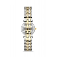 Ferro Sarı ve Gümüş Çelik Kordon Kadın Kol Saati FL43020A-D6 3ATM Su Geçirmez 2 Yıl Garantili