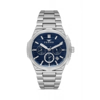 Ferro Gümüş Çelik Kordon Erkek Kol Saati FM11499A-A3 Fonksiyonları Aktif 3ATM Su Geçirmez