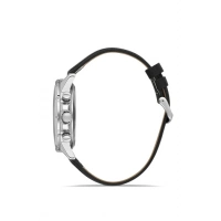 Ferro Siyah Deri Kordon Erkek Kol Saati FM11461B-J2 Fonksiyonları Aktif 3ATM Su Geçirmez HediyePaket