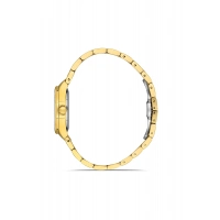 Ferro Sarı Çelik Kordon Kadın Kol Saati FL43018A-B 3ATM Su Geçirmez 2 Yıl Garantili HediyePaketli