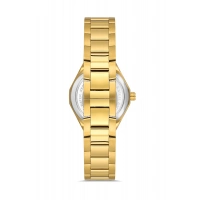 Ferro Sarı Çelik Kordon Kadın Kol Saati FL43018A-B 3ATM Su Geçirmez 2 Yıl Garantili HediyePaketli