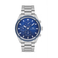 Ferro Gümüş Çelik Kordon Erkek Kol Saati FM11388A-L3 Fonksiyonları Aktif 3ATM Su Geçirmez