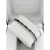 Gümüş ve Siyah Çelik Erkek Bileklik FRJ10141A-J 2 Yıl Garantili Hediye Paketli