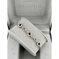 Gümüş ve Siyah Çelik Erkek Bileklik FRJ10137A-J 2 Yıl Garantili Hediye Paketli