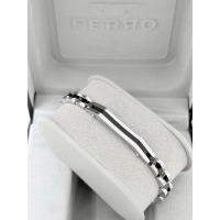 Gümüş ve Siyah Çelik Erkek Bileklik FRJ10126A-J 2 Yıl Garantili Hediye Paketli