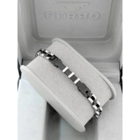 Gümüş ve Siyah Çelik Erkek Bileklik FRJ10125A-J 2 Yıl Garantili Hediye Paketli