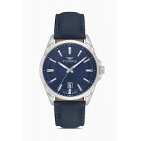 Ferro Lacivert Deri Kordon Erkek Kol Saati F11779B-L3 Su Geçirmez 2 Yıl Garantili Hediye Paketli