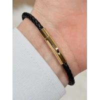 Gümüş ve Sarı Çelik ve Deri Erkek Bileklik FRJ10103B-D 2 Yıl Garantili Hediye Paketli