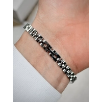 Gümüş Çelik Erkek Bileklik FRJ10161A-A 2 Yıl Garantili Hediye Paketli