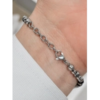 Gümüş ve Turkuaz Çelik Erkek Bileklik FRJ10167A-A15 2 Yıl Garantili Hediye Paketli