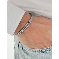 Gümüş Çelik Erkek Bileklik FRJ10180A-A 2 Yıl Garantili Hediye Paketli