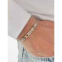 Sarı Çelik Erkek Bileklik FRJ10180A-B 2 Yıl Garantili Hediye Paketli