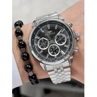 Ferro Gümüş Çelik Kordon Erkek Kol Saati FM11375A-A2 Fonksiyonları Aktif 3ATM Su Geçirmez