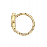 Ferro Sarı Çelik Kordon Kadın Kol Saati FL40165A-B 3ATM Su Geçirmez 2 Yıl Garantili HediyePaketli