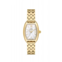 Ferro Sarı Çelik Kordon Kadın Kol Saati FL21769A-B 3ATM Su Geçirmez 2 Yıl Garantili HediyePaketli