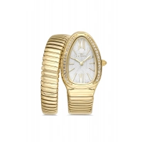 Ferro Sarı Çelik Kordon Kadın Kol Saati FL40154A-B 3ATM Su Geçirmez 2 Yıl Garantili HediyePaketli