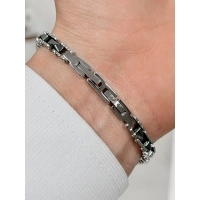 Gümüş Çelik Erkek Bileklik FRJ10147A-V 2 Yıl Garantili Hediye Paketli