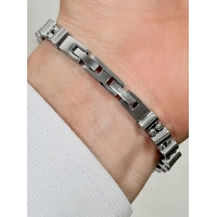 Gümüş Çelik Erkek Bileklik FRJ10154A- 2 Yıl Garantili Hediye Paketli