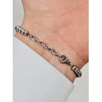 Siyah ve Gümüş Çelik Erkek Bileklik FRJ10170A-J 2 Yıl Garantili Hediye Paketli