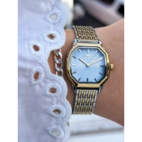 Ferro Sarı ve Gümüş Çelik Kordon Kadın Kol Saati FL21766A-D3 3ATM Su Geçirmez 2 Yıl Garantili