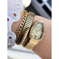 Ferro Sarı Çelik Kordon Kadın Kol Saati FL40154A-B4 3ATM Su Geçirmez 2 Yıl Garantili HediyePaketli