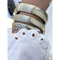 Ferro Sarı ve Gümüş Çelik Kordon Kadın Kol Saati FL40167A-D6 3ATM Su Geçirmez 2 Yıl Garantili